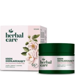 Herbal Care Krem Odmładzający Kwas Hialuronowy z Kwiatem Róży 50ml Farmona