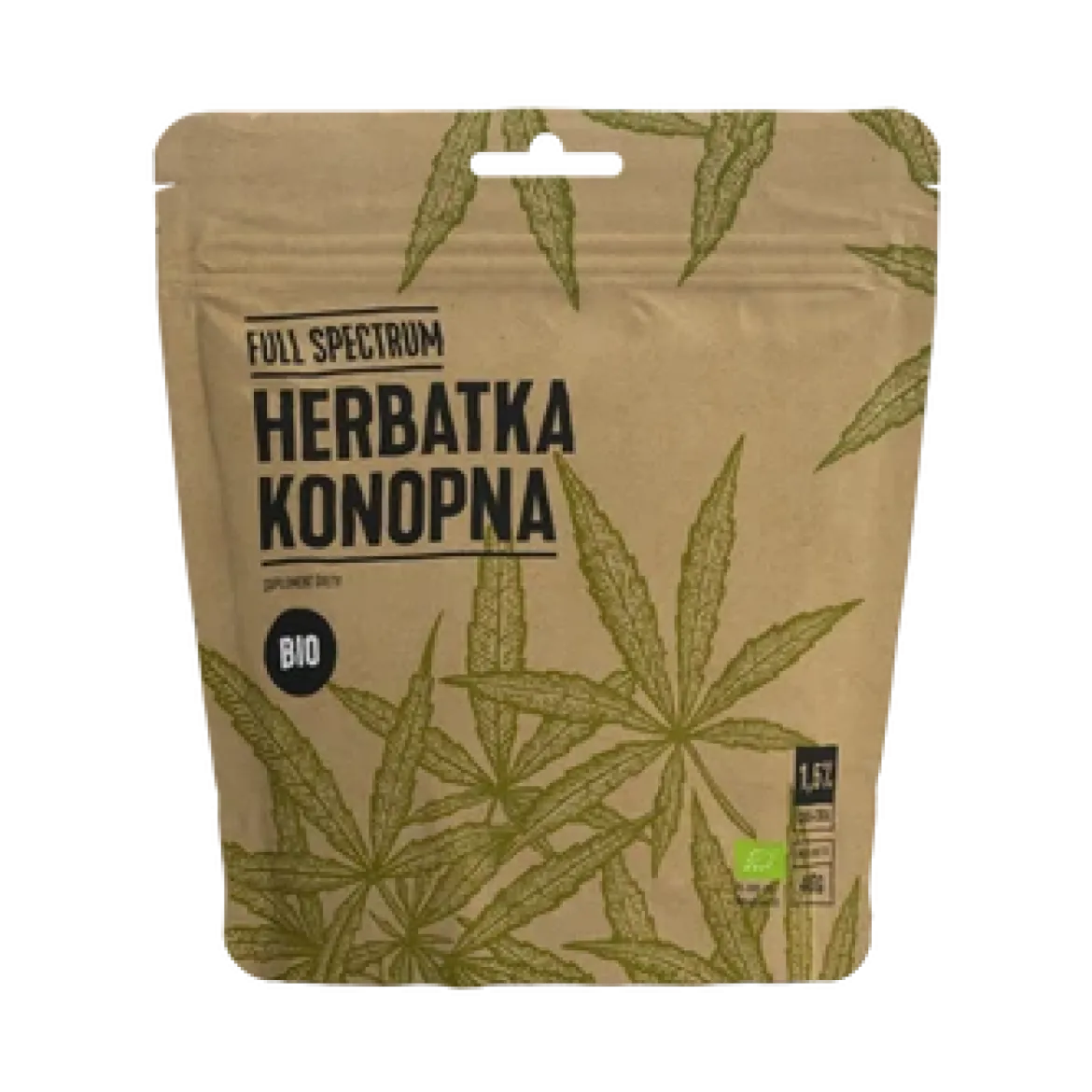 Herbata Konopna 1,5% CBD+CBDA BIO 40g Cosma Cannabis
