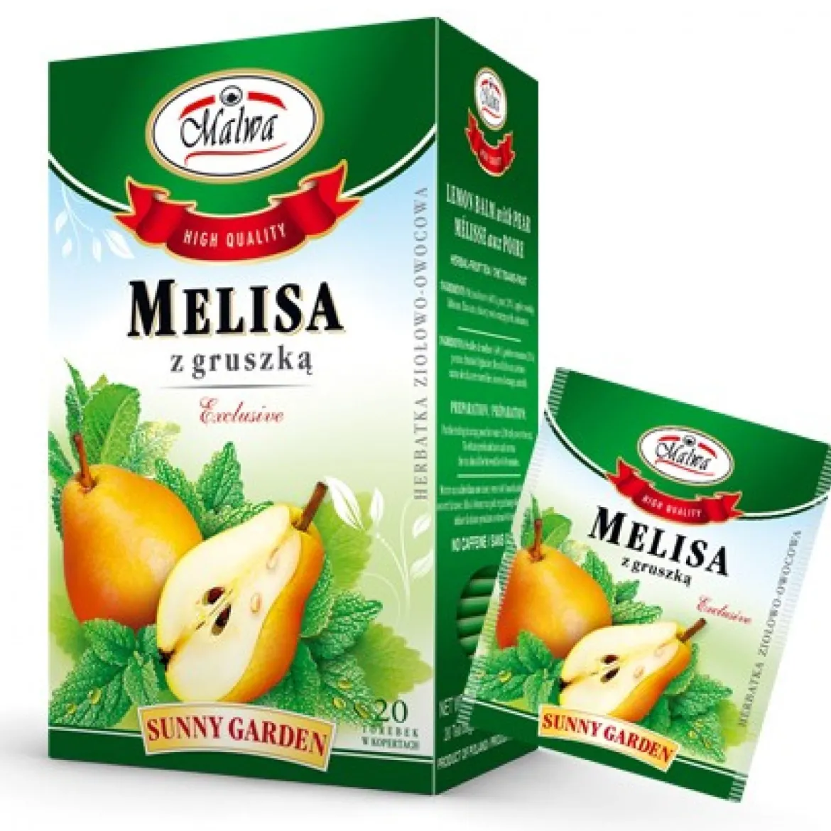 Herbata Melisa z Gruszką 20x2g Malwa