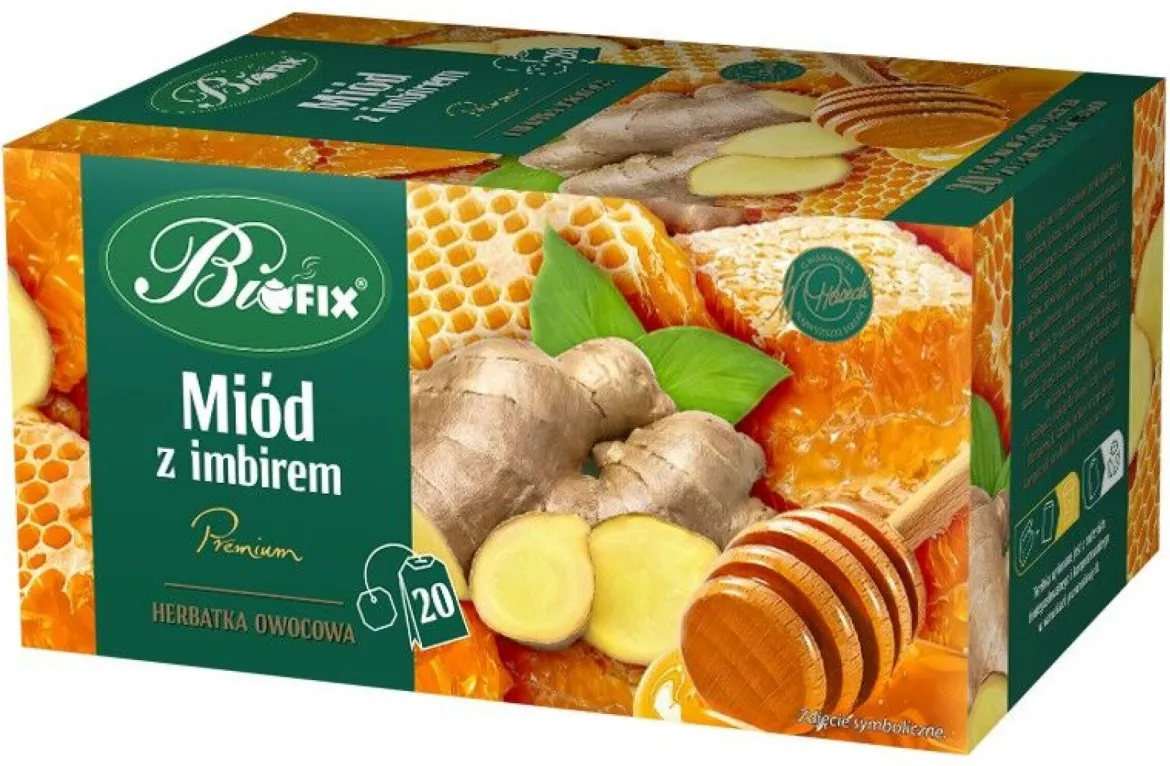 Herbata Premium Miód z imbirem 20x2g BiFix