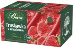 Herbata Premium Truskawka z rabarbarem 20x2g BiFix