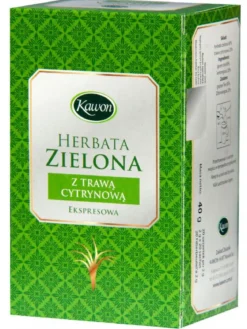 Herbata zielona z trawą cytrynową ekspresowa 20x2g Kawon