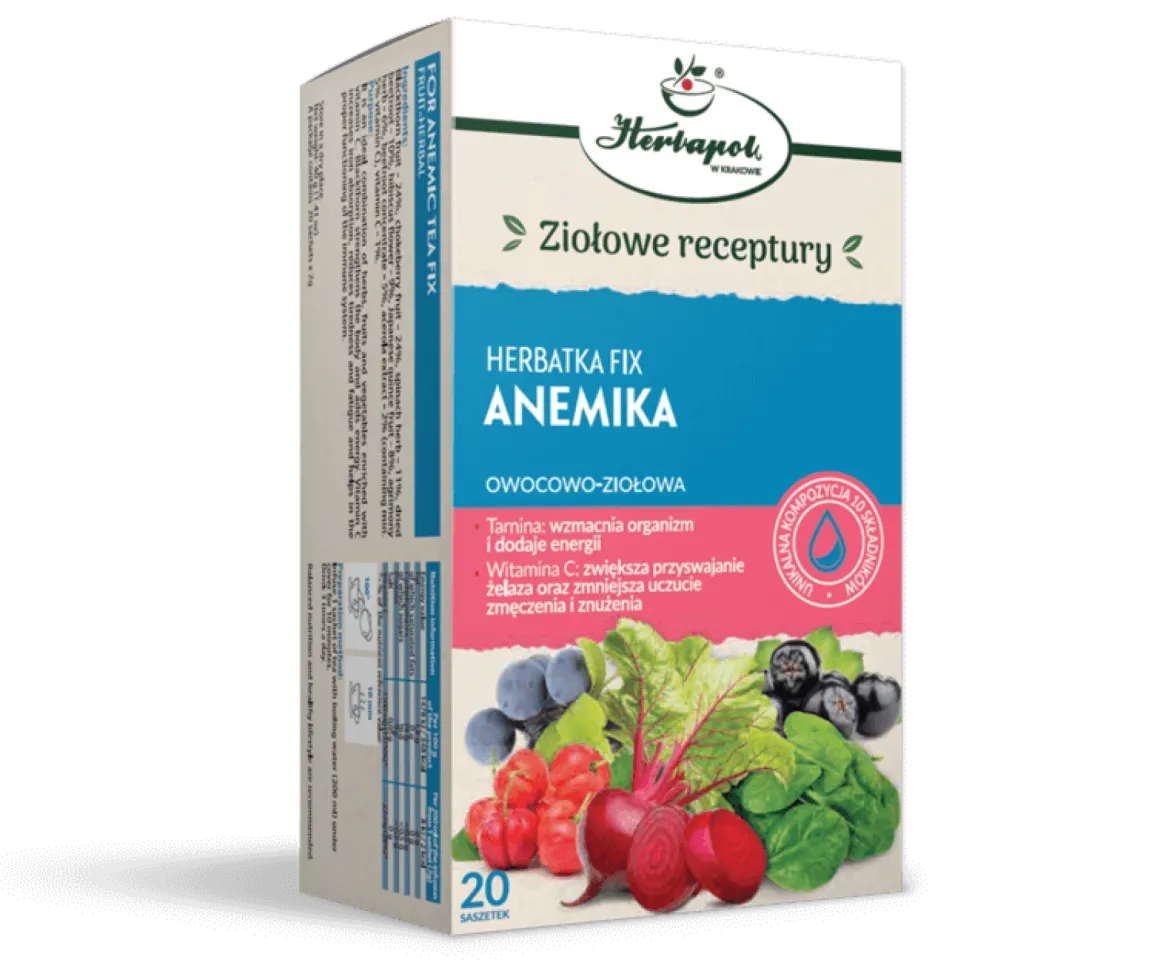 Herbatka Anemika 20x2g Herbapol Kraków