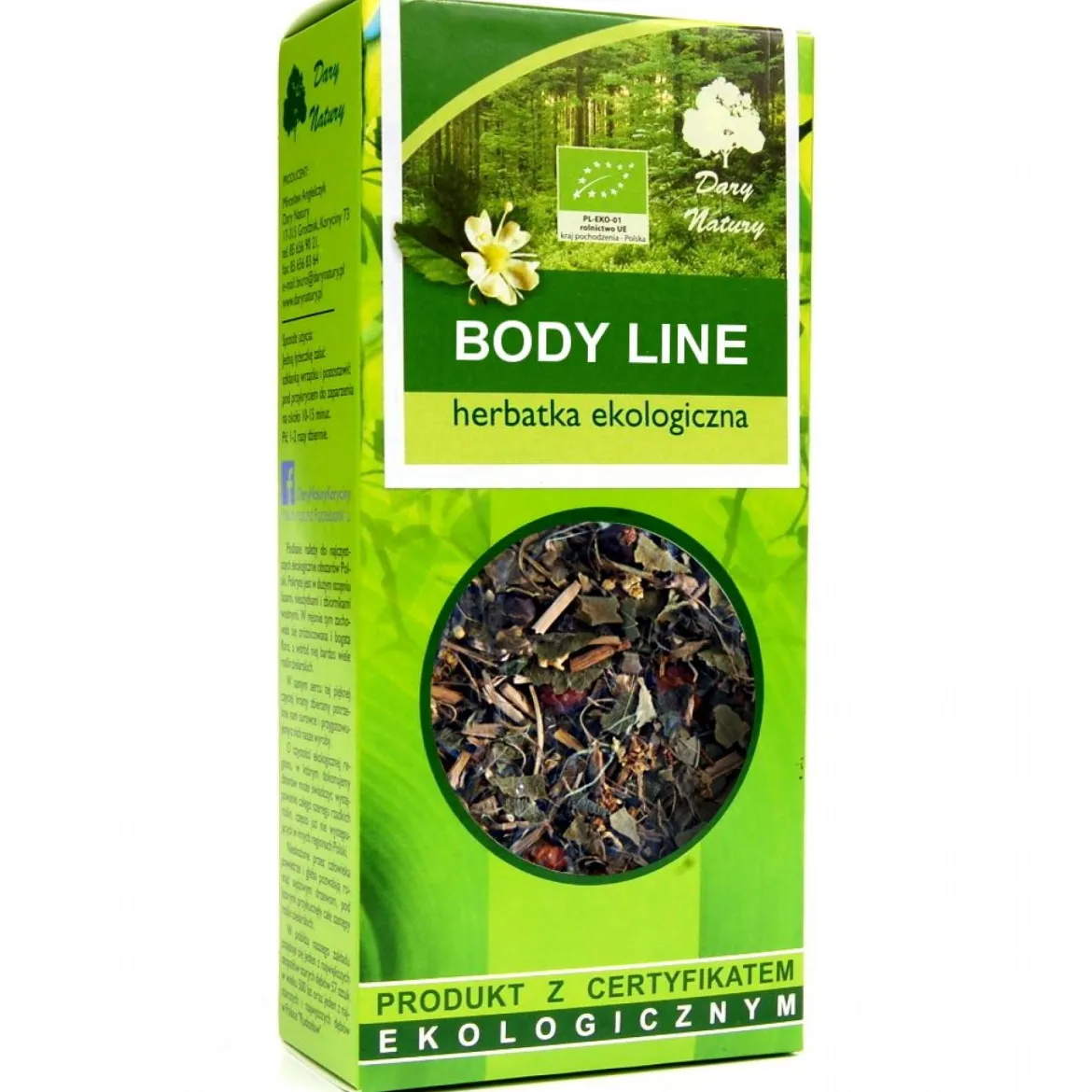 Herbatka Body Line EKO 50g Dary Natury