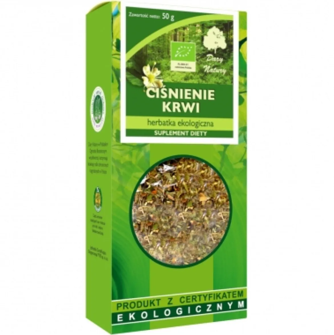 Herbatka Ciśnienie krwi EKO 50g Dary Natury