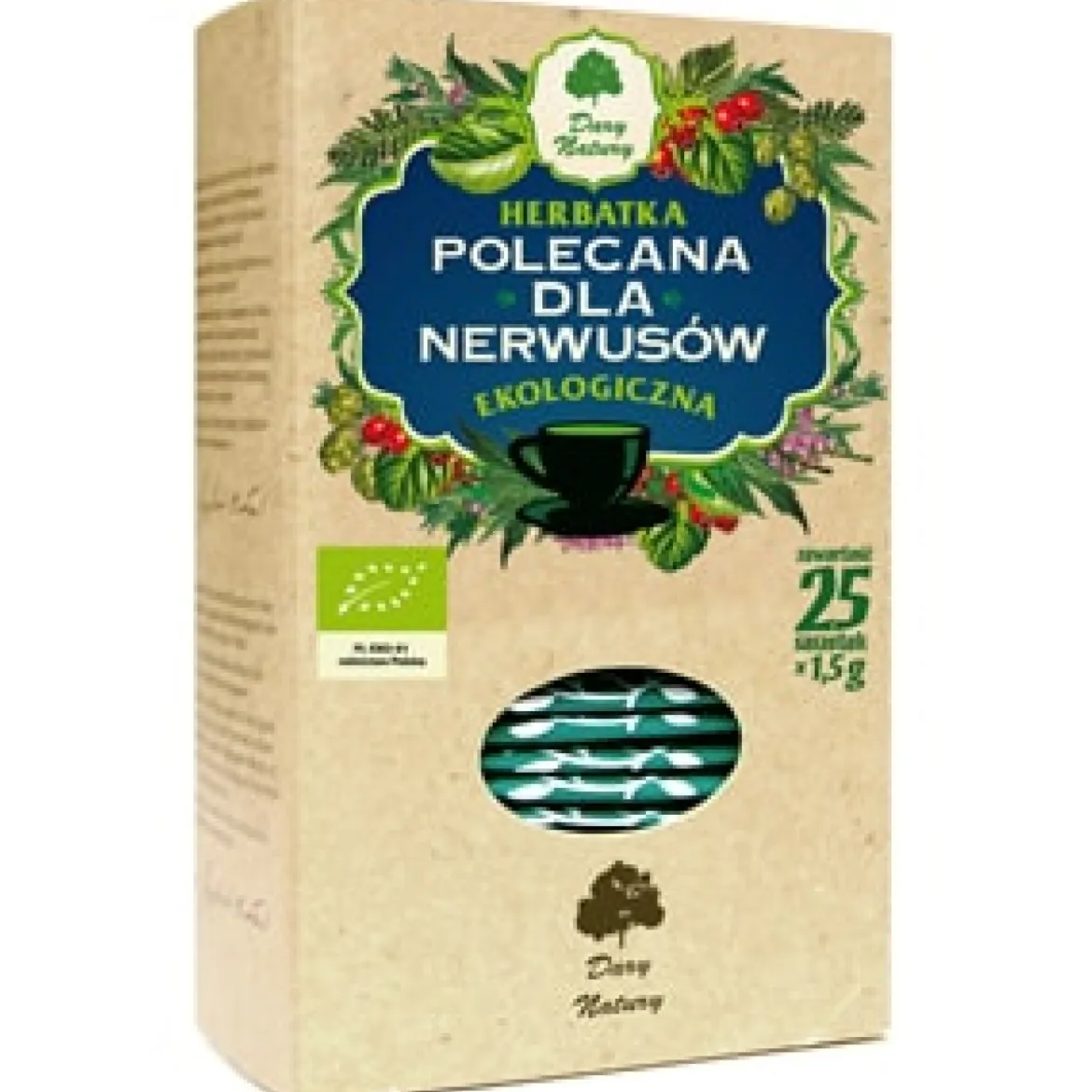 Herbatka Dla nerwusów EKO 25x1,5g Dary Natury
