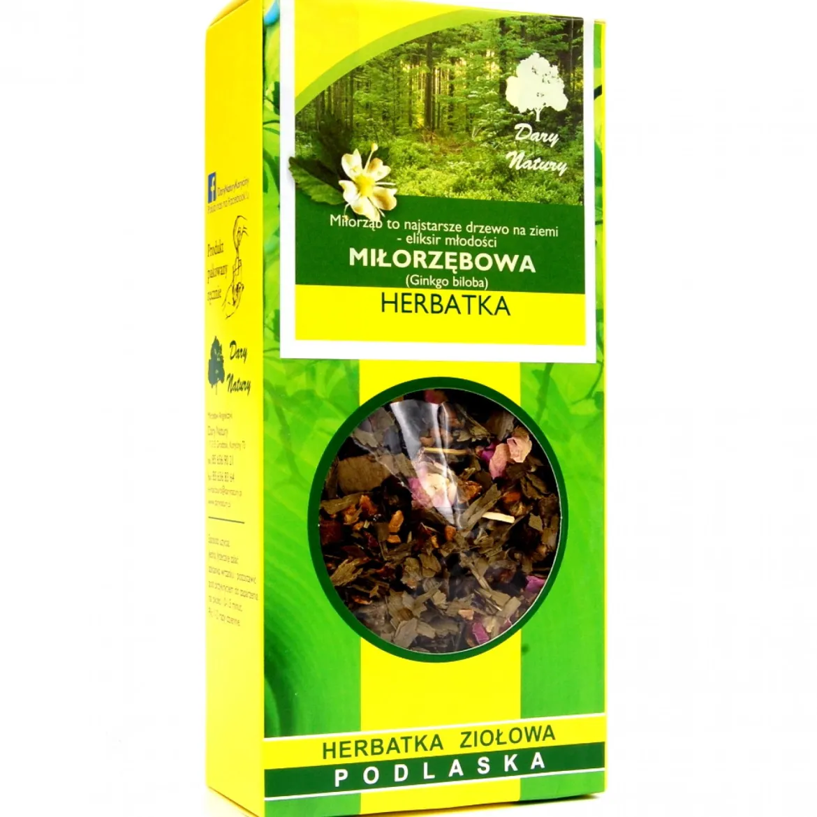 Herbatka Miłorzębowa 50g Dary Natury
