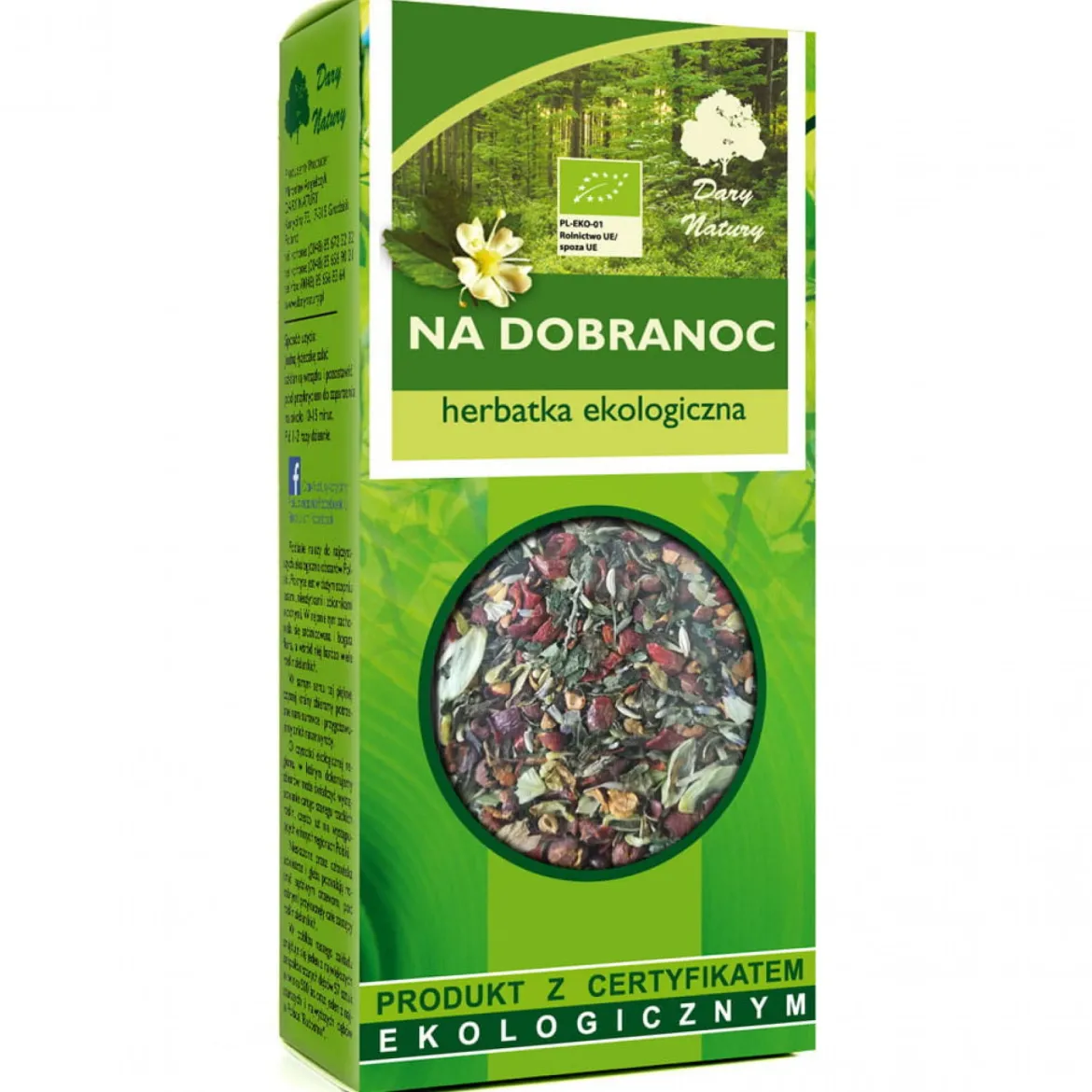Herbatka na Dobranoc Eko 50g Dary Natury