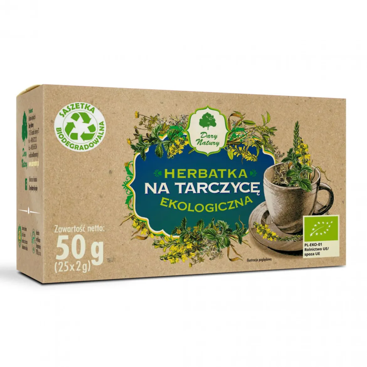 Herbatka Na tarczycę EKO 25x2g Dary Natury
