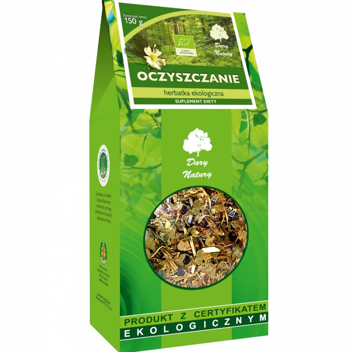 Herbatka Oczyszczanie EKO 200g Dary Natury