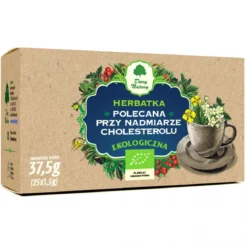 Herbatka Polecana przy nadmiarze cholesterolu EKO 25x1,5g Dary Natury