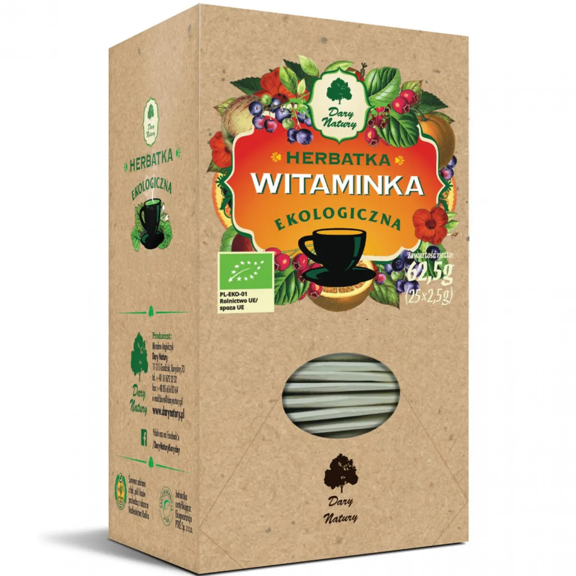 Herbatka Witaminka EKO 25x2,5g Dary Natury