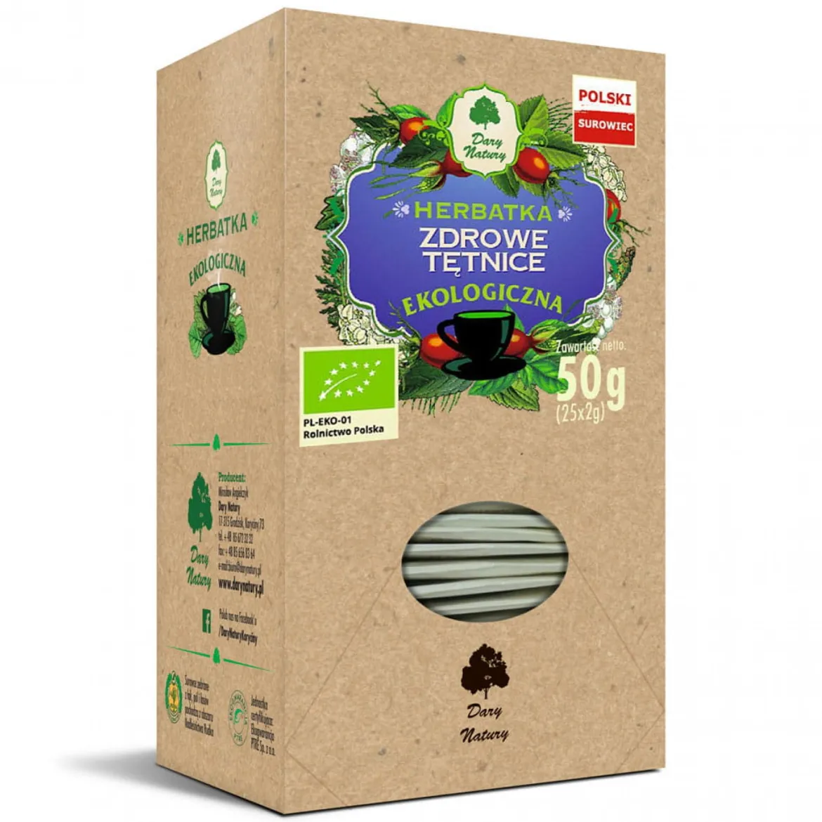 Herbatka Zdrowe Tętnice EKO 25x2g Dary Natury