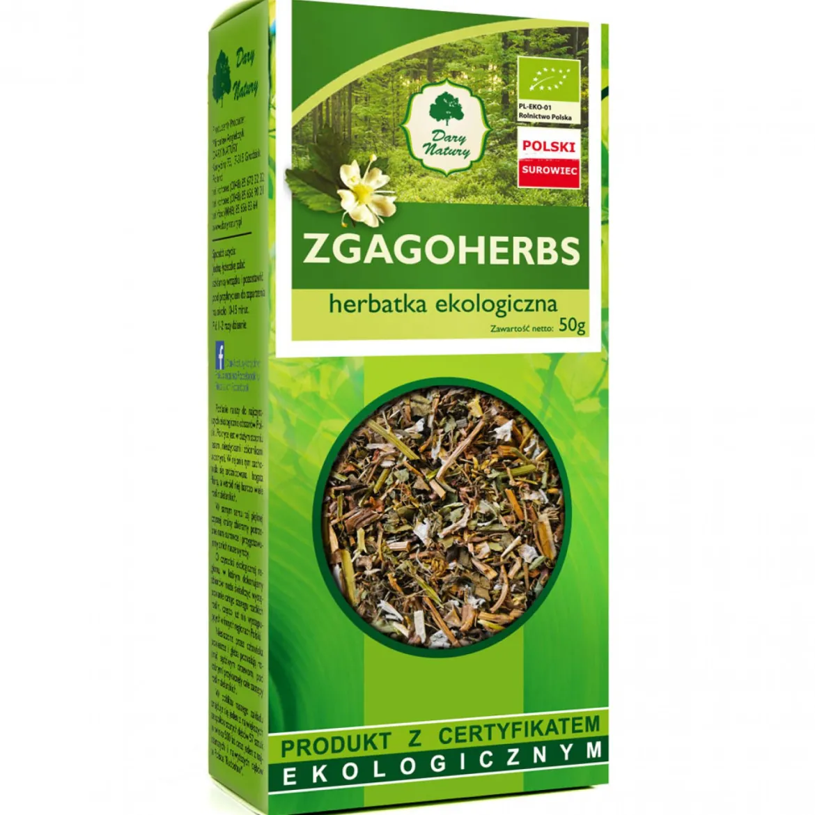 Herbatka Zgagoherbs EKO 50g Dary Natury