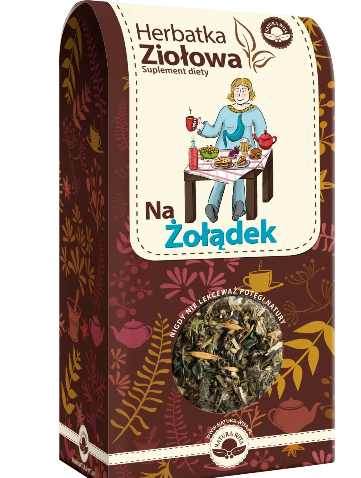 Herbatka ziołowa Na Żołądek 80g Natura Wita
