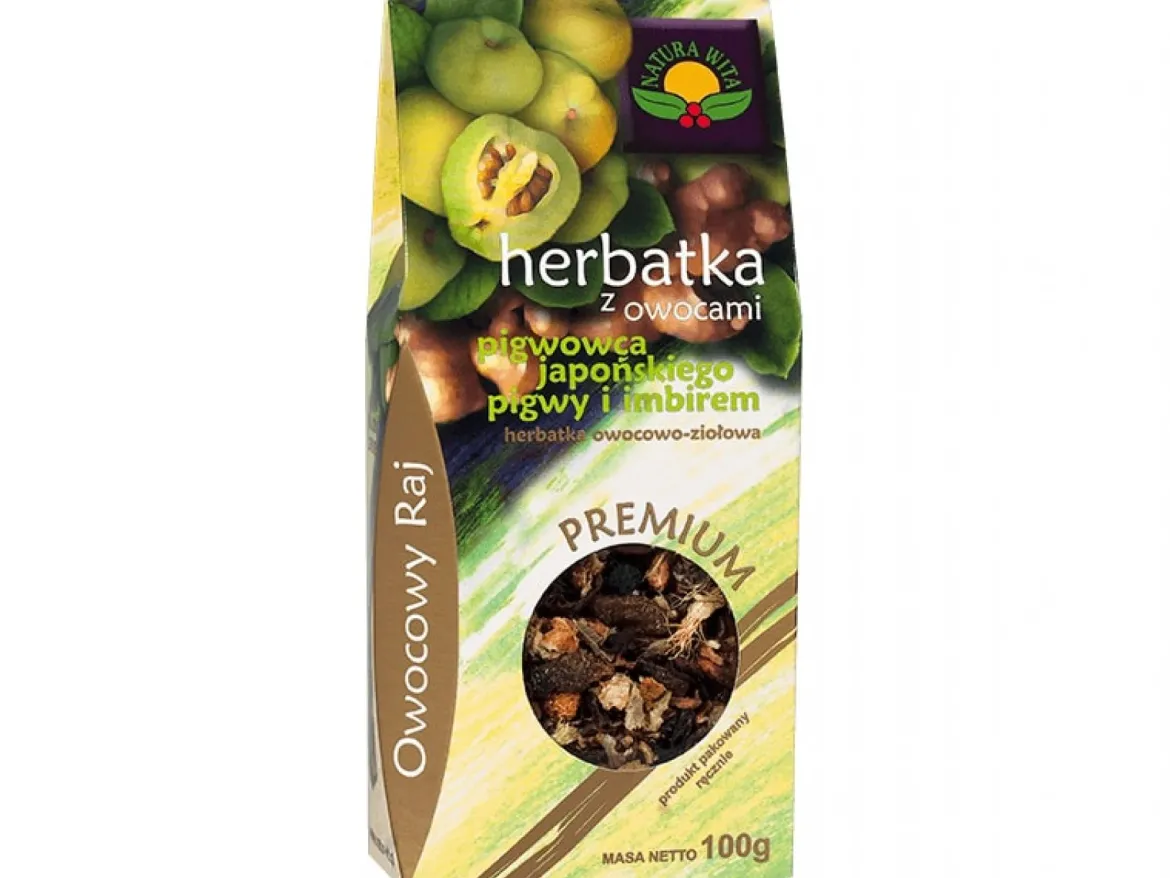 Herbatka z owocami pigwowca japońskiego, pigwy i imbirem 100g Natura Wita