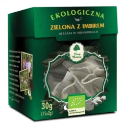 Hetbata Zielona z Imbirem EKO 15x2g w piramidkach Dary Natury