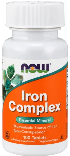 Iron Complex 100 tabletek Now Foods