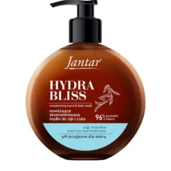 Jantar Hydra Bliss Nawilżające mydło do rąk i ciała Esencja bursztynowa + algi 400ml Farmona