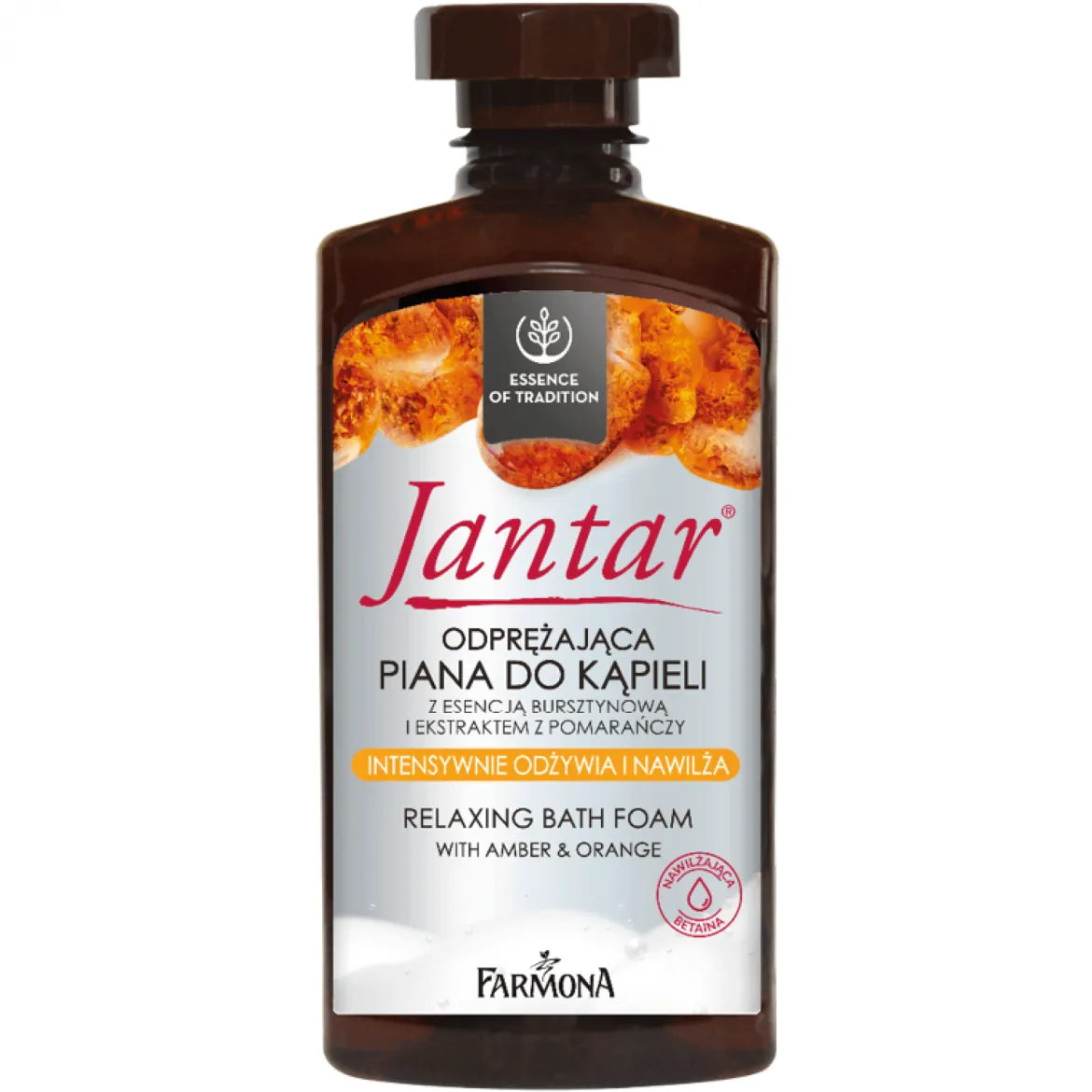 Jantar Piana do kąpieli Odprężająca z esencją bursztynową i ekstraktem z pomarańczy 330ml Farmona