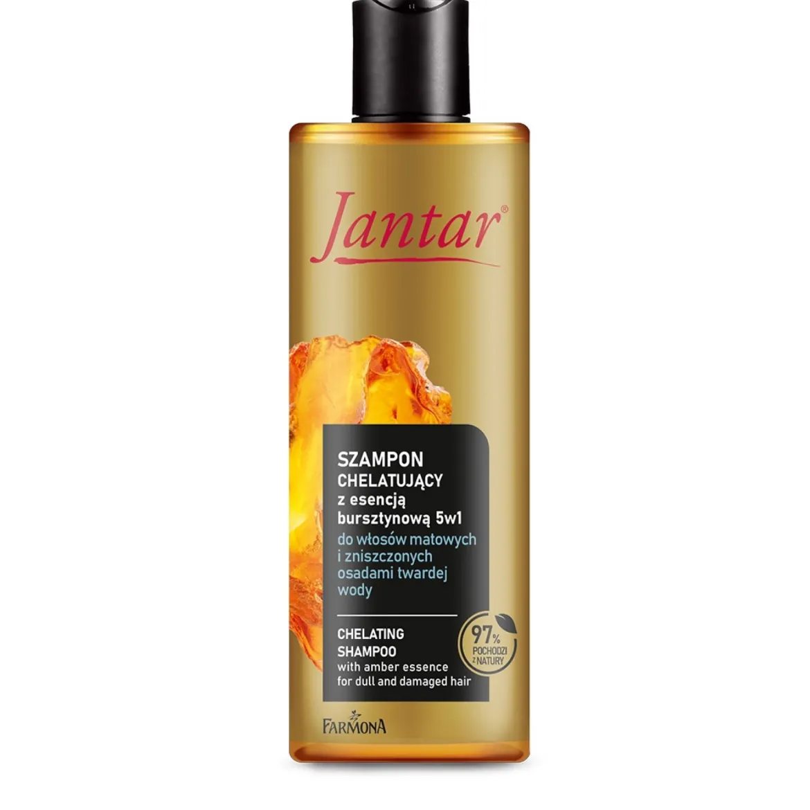 Jantar Szampon chelatujący z wyciągiem z bursztynu 5 w1 300ml Farmona
