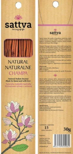 Kadzidło Champa 30g 15szt Sattva