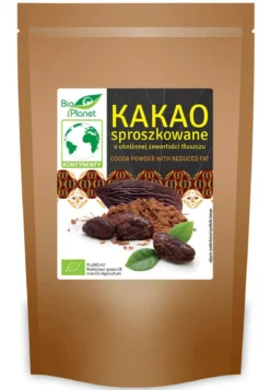 Kakao sproszkowane o obniżonej zawartości tłuszczu BIO 200g Bio Planet