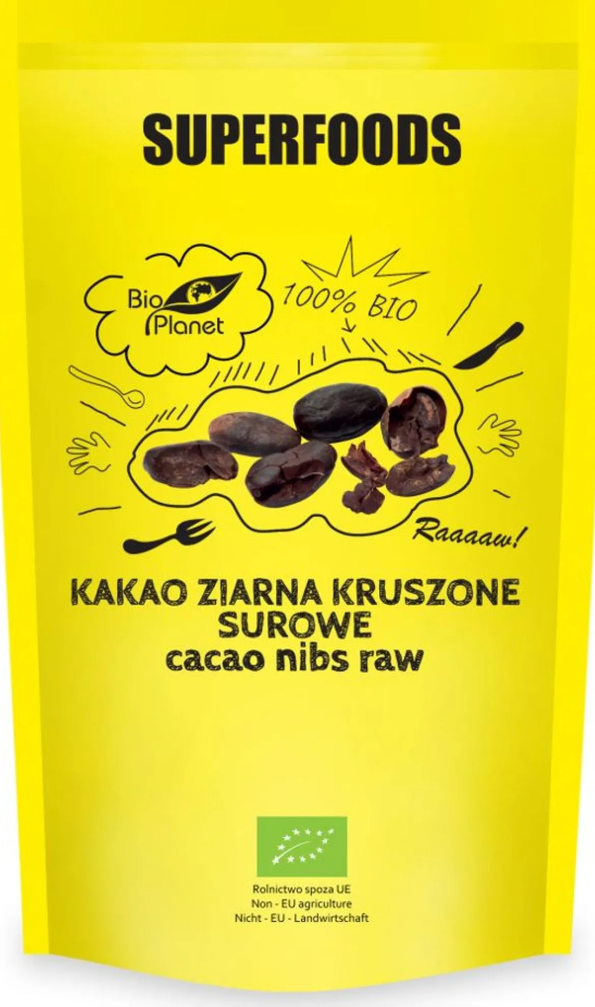 Kakao Ziarna kruszone surowe BIO 250g Bio Planet