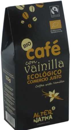 Kawa Mielona Arabica robusta z Wanilią Fair Trade BIO 125g Alternativa
