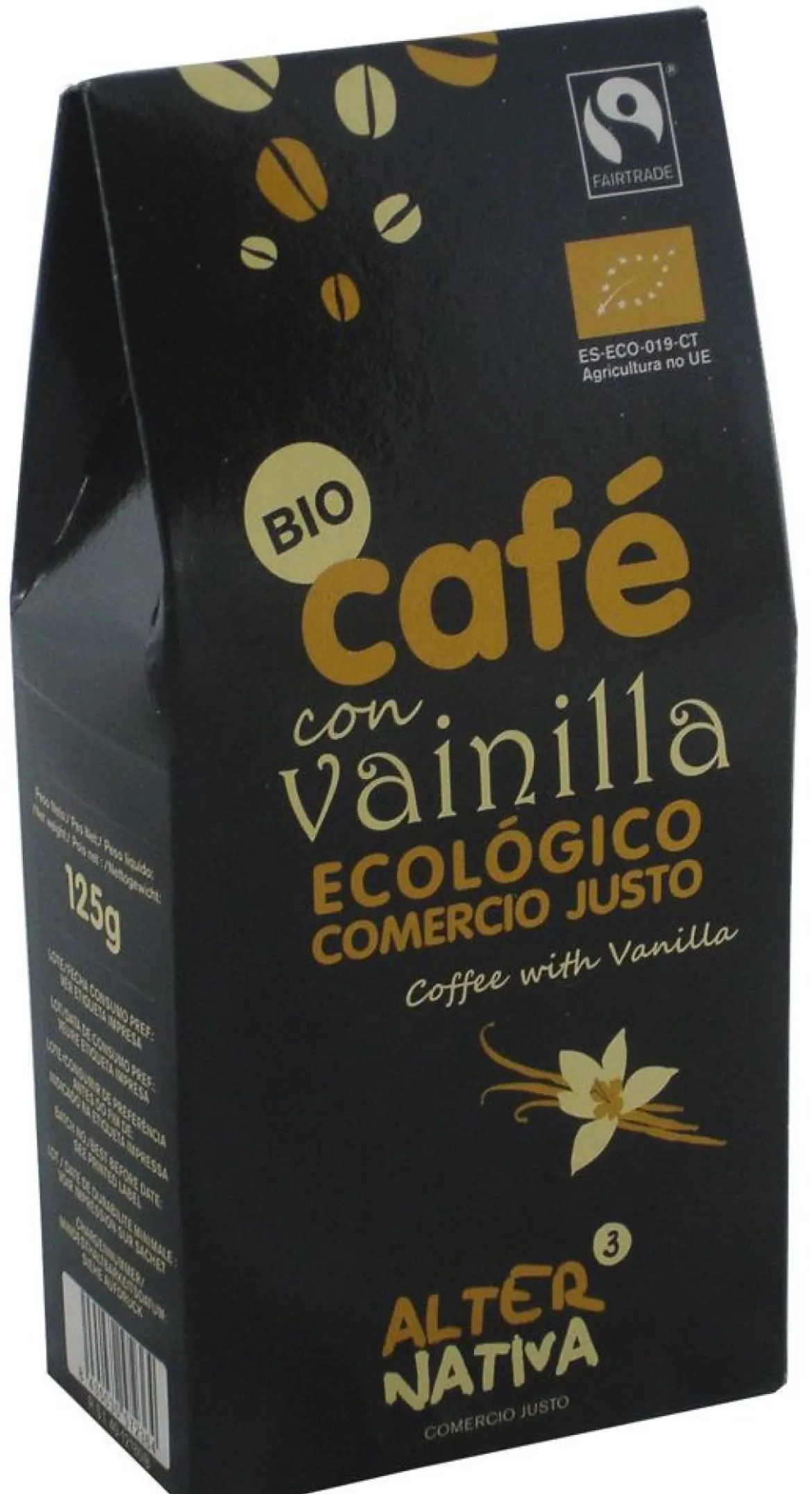 Kawa Mielona Arabica robusta z Wanilią Fair Trade BIO 125g Alternativa