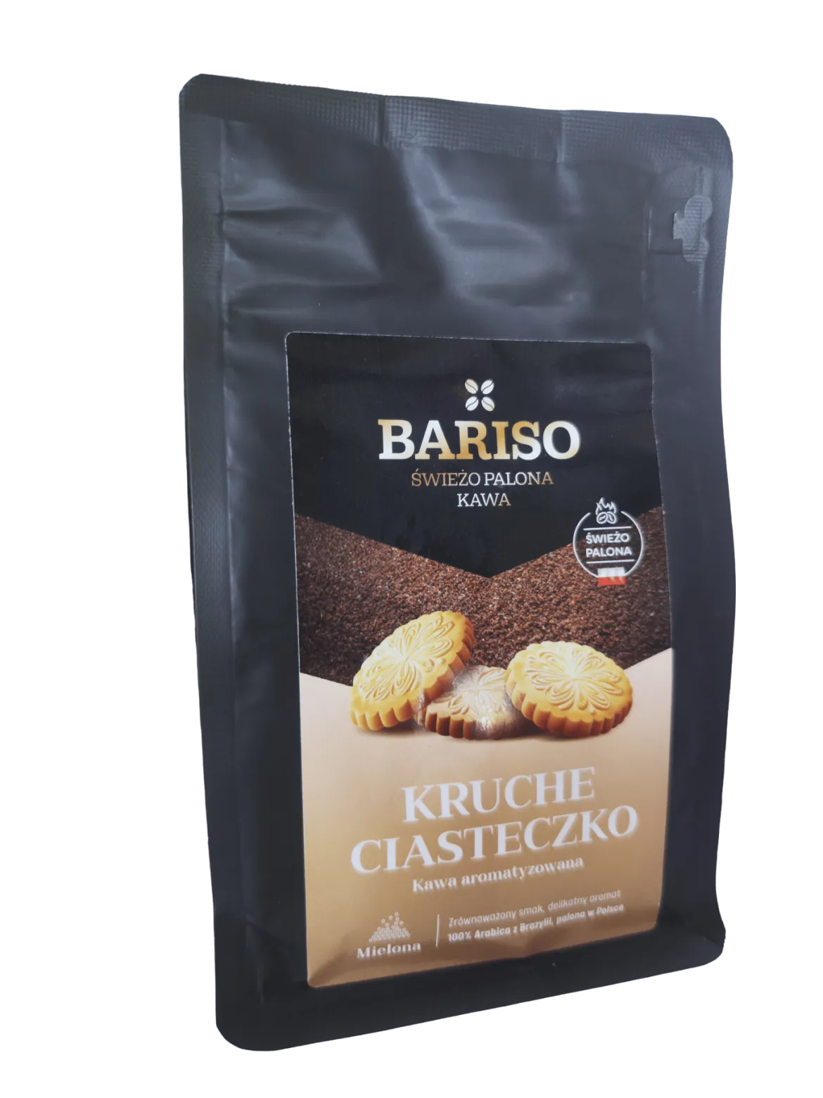 Kawa Mielona Kruche Ciasteczko 200g Bariso