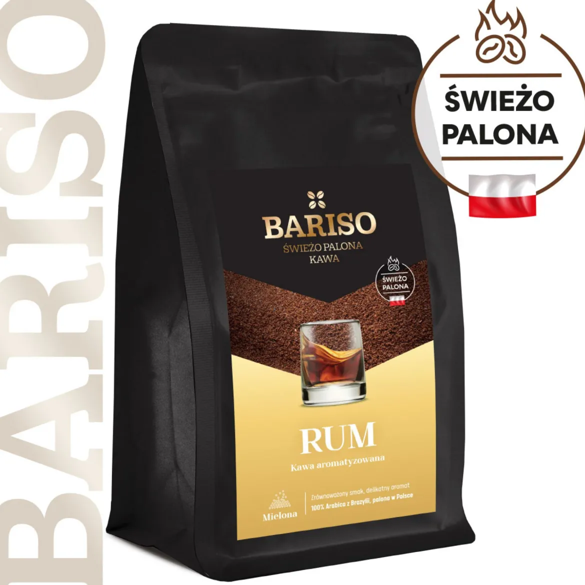 Kawa Mielona Rum 200g Bariso