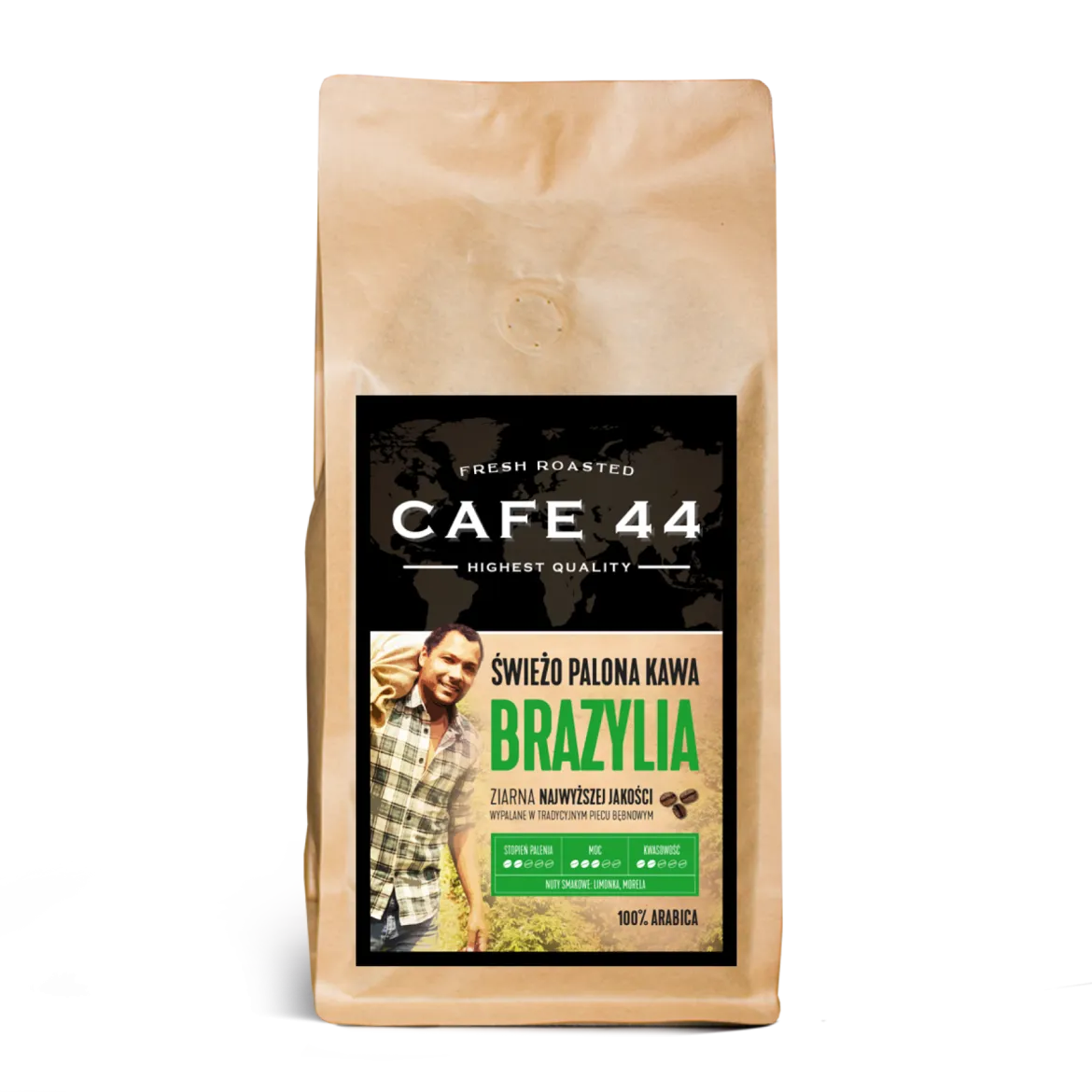 Kawa Ziarnista Brazylia 1kg Cafe44