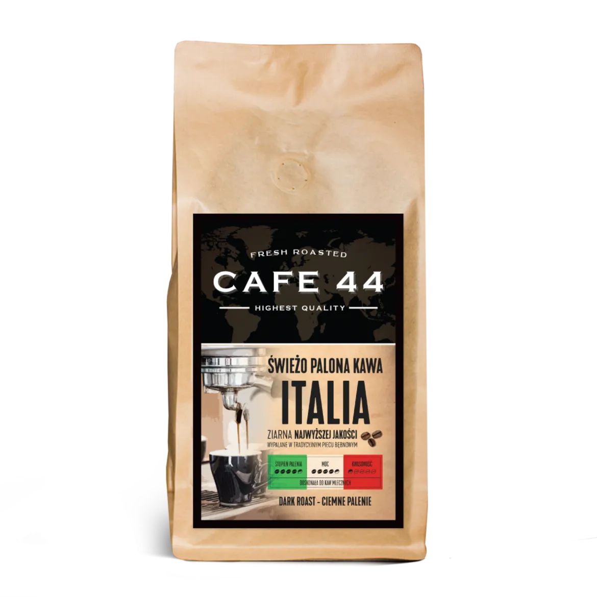 Kawa Ziarnista Italia 200g Cafe44