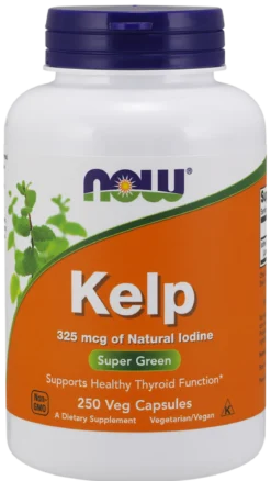 Kelp 325 mcg 250 kapsułek Now Foods