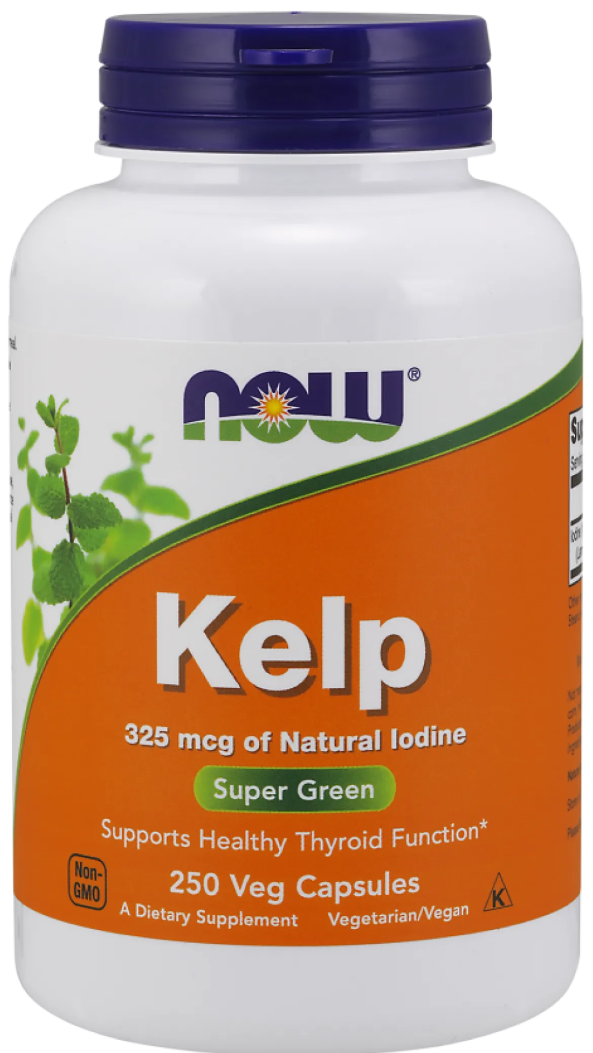 Kelp 325 mcg 250 kapsułek Now Foods