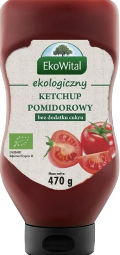 Ketchup bez dodatku cukru BIO 470g EkoWital