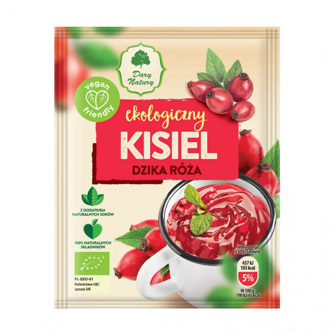 Kisiel Dzika Róża EKO 30g Dary Natury