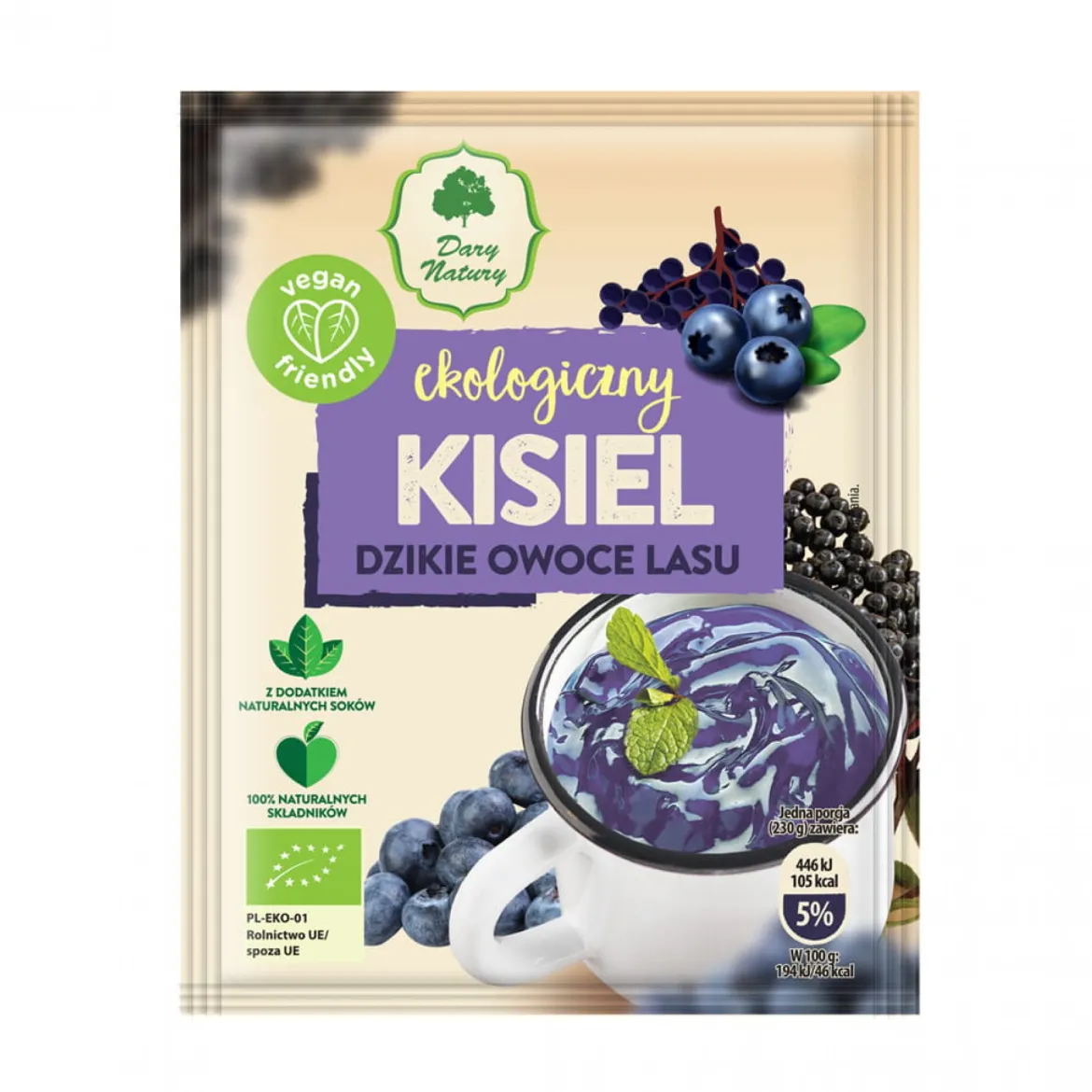 Kisiel Dzikie Owoce Lasu Eko 30g Dary Natury