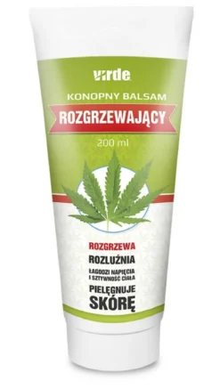 Konopny balsam rozgrzewający 200ml Virde