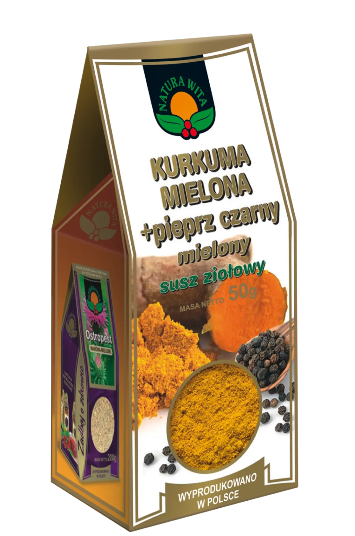 Kurkuma mielona + pieprz czarny 50g Natura Wita