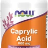 Kwas kaprylowy/Caprylic Acid 600mg 100 kapsułek Now Foods