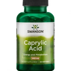 Kwas kaprylowy 600mg 60 kapsułek Swanson
