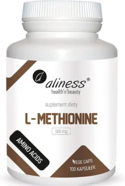 L-Methionine 500 mg x 100 Vege caps. Aliness