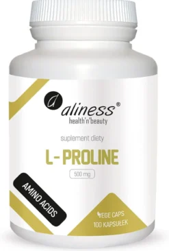 L-Proline 500mg 100kaps. Aliness