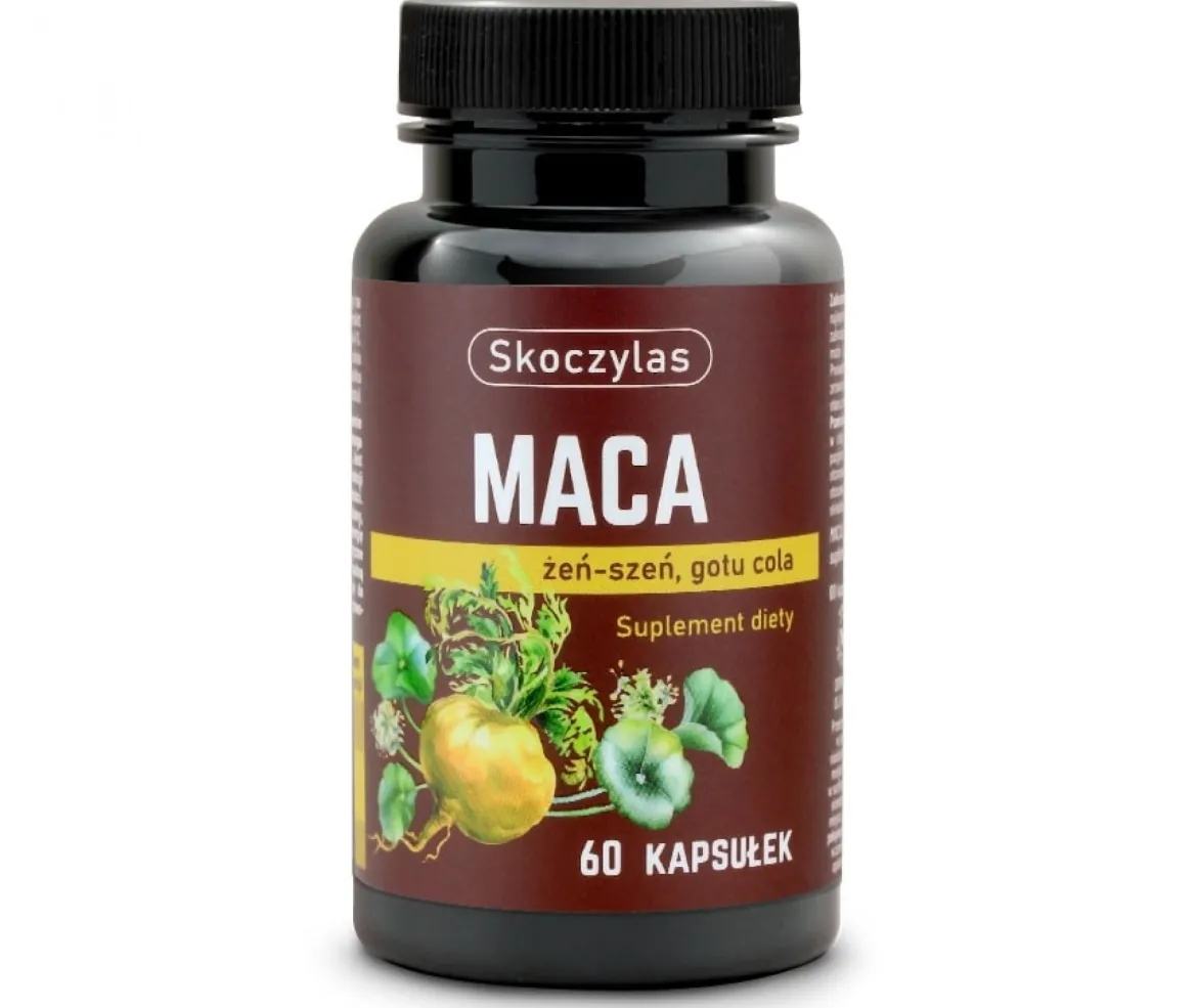 Maca Żeń-szeń Gotu Cola 60 kapsułek Skoczylas