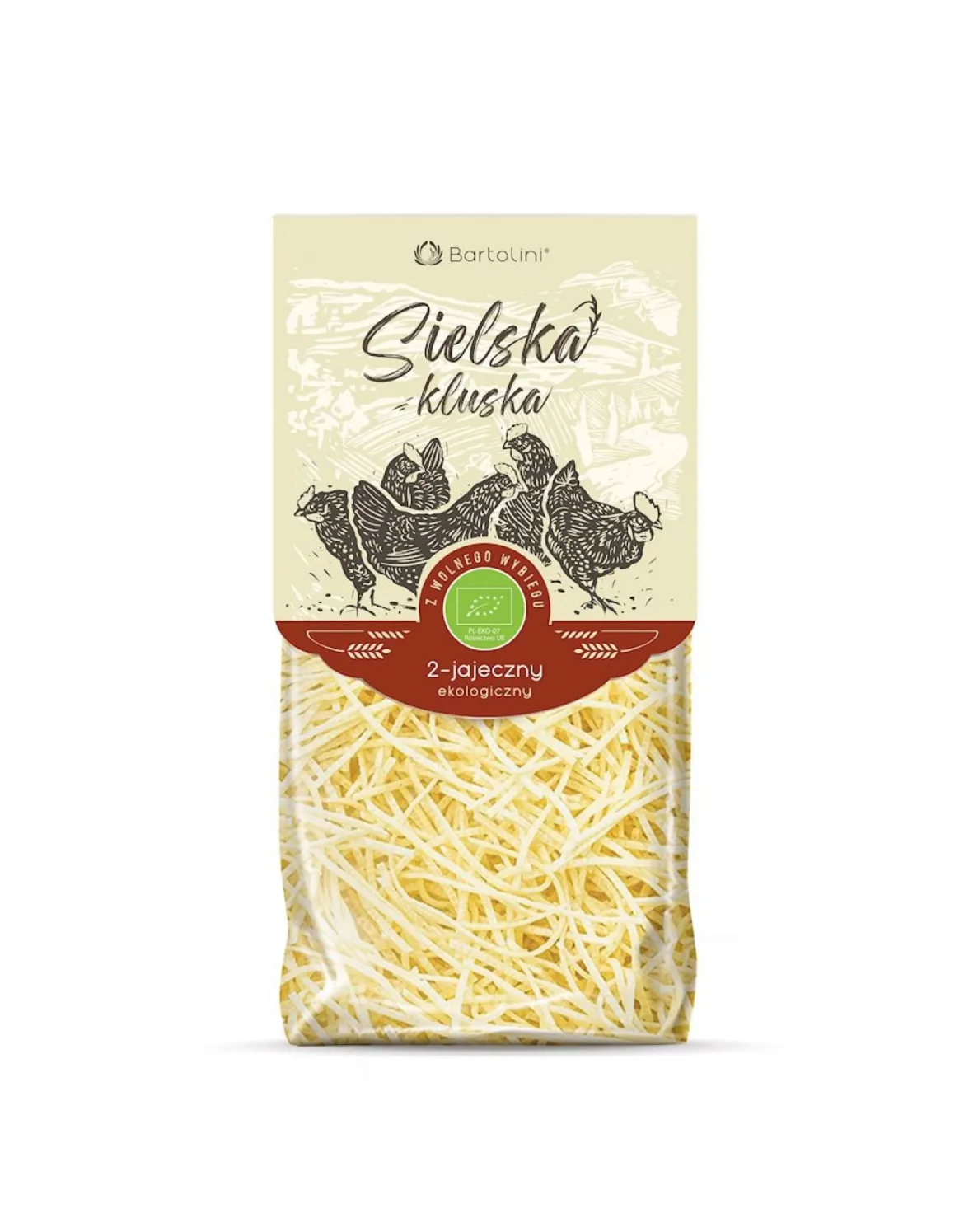 Makaron (2-jajeczny) Krajanka Cienka BIO 250g Bartolini