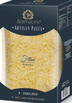Makaron (8-jajeczny Semolinowy) Krajanka Średnia 200g Bartolini