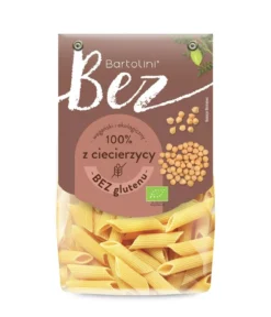 Makaron Proteinowy (Z Ciecierzycy) Penne Bezglutenowy BIO 250g Bartolini