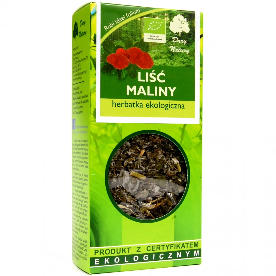 Malina liść 25g Dary Natury